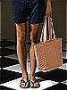Quilted Fashion Tote Bag: Matte Satin