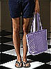 Quilted Fashion Tote Bag: Matte Satin