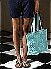 Quilted Fashion Tote Bag: Matte Satin