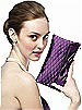 Quilted Clutch in Matte Satin