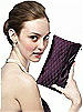 Quilted Clutch in Matte Satin