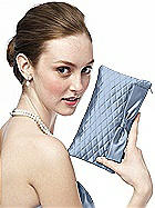 Quilted Clutch in Matte Satin