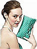 Quilted Clutch in Matte Satin