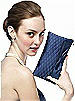 Quilted Clutch in Matte Satin