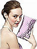 Iridescent Taffeta Quilted Clutch Handbag