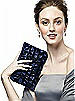Ruffle Clutch Handbag in Iridescent Taffeta