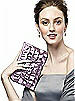 Ruffle Clutch Handbag in Iridescent Taffeta
