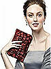 Ruffle Clutch Handbag in Iridescent Taffeta