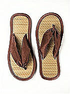 Iridescent Taffeta Flip Flops
