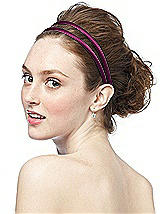 Double Headband in Matte Satin