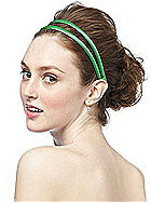 Iridescent Taffeta Double Head Band