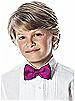 Boy's Clip Bow Tie in Duchess Satin