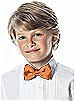 Boy's Clip Bow Tie in Duchess Satin