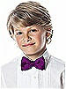 Boy's Clip Bow Tie in Duchess Satin