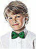 Boy's Clip Bow Tie in Duchess Satin