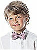Boy's Clip Bow Tie in Duchess Satin