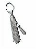 Boy's Zip Neck Tie in Silk Shantung