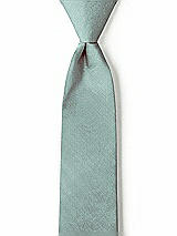 Boy's Zip Neck Tie in Peau de Soie
