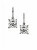 Princess Cut CZ Earrings 