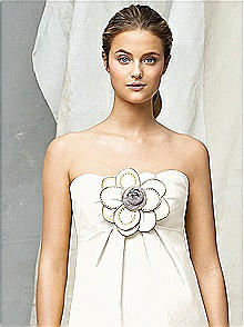Faille and Crinkle Chiffon Flower