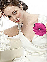 Tulle Flower with Rhinestone Detail