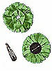 Peau de Soie Confetti Flower with Rhinestone Detail