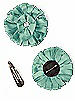 Peau de Soie Confetti Flower with Rhinestone Detail