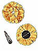 Peau de Soie Confetti Flower with Rhinestone Detail