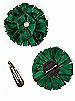Peau de Soie Confetti Flower with Rhinestone Detail