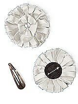 Peau de Soie Confetti Flower with Rhinestone Detail