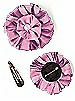 Dupioni Confetti Flower with Rhinestone Detail