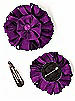 Dupioni Confetti Flower with Rhinestone Detail