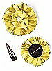 Dupioni Confetti Flower with Rhinestone Detail