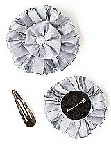 Dupioni Confetti Flower with Rhinestone Detail