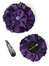 Dupioni Confetti Flower with Rhinestone Detail