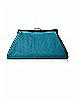 Dupioni Trapezoid Clutch with Jeweled Clasp