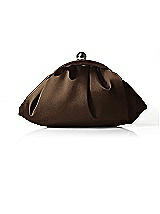 Gathered Matte Satin Clutch