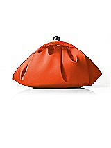 Gathered Matte Satin Clutch