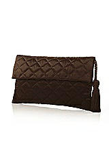 Quilted Envelope Clutch with Tassel Detail