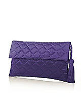 Quilted Envelope Clutch with Tassel Detail