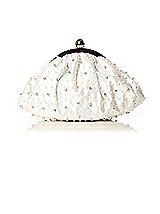 Beaded Matte Satin Bridal Clutch