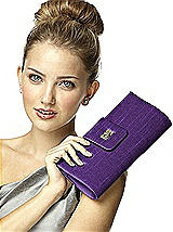Dupioni Tear Drop Rectangle Clutch