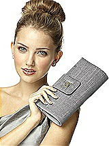 Dupioni Tear Drop Rectangle Clutch