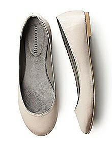 Simple Satin Ballet Flat 