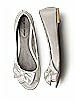 Satin Peep Toe Bridal Ballet Flats