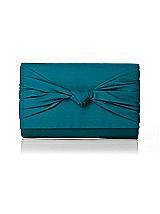 Silk Faille Knot Clutch