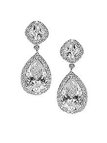 CZ Petite Drop Earrings