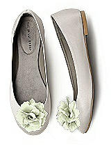 Crinkle Chiffon Flower Shoe Clip