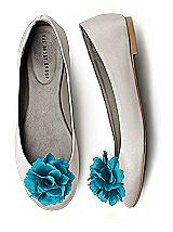 Crinkle Chiffon Flower Shoe Clip
