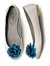 Crinkle Chiffon Flower Shoe Clip